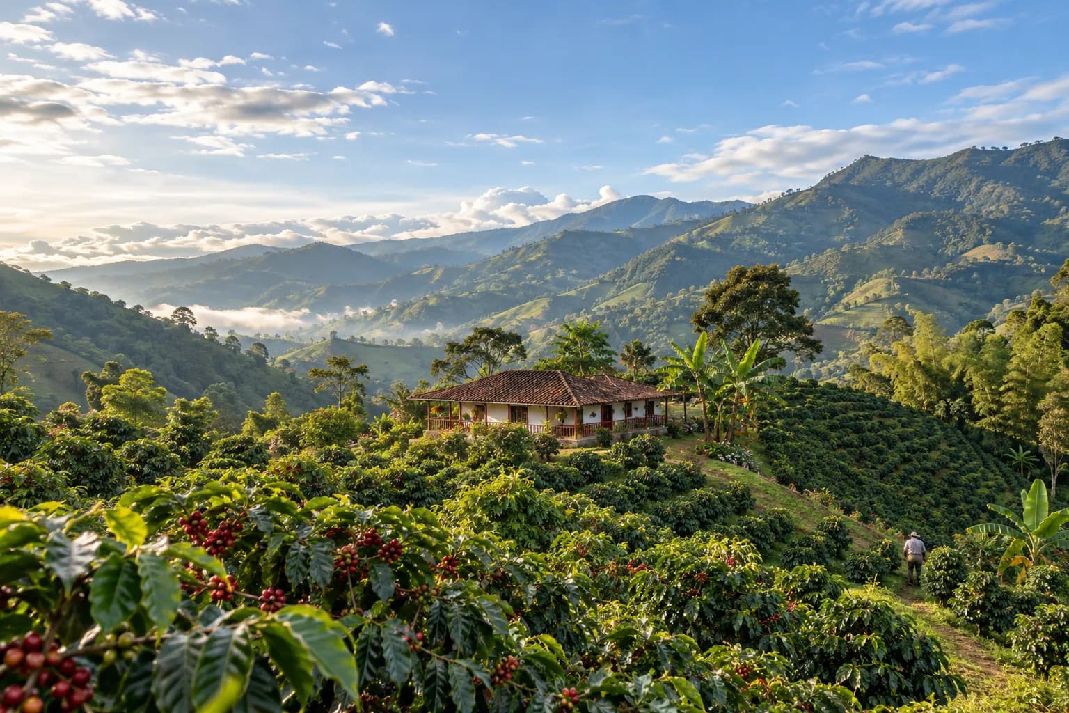 Cafetales en laderas del suroeste antioqueño